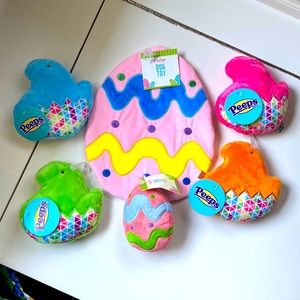 Peeps and Easter Egg Dog Toy Squeaker Bundle